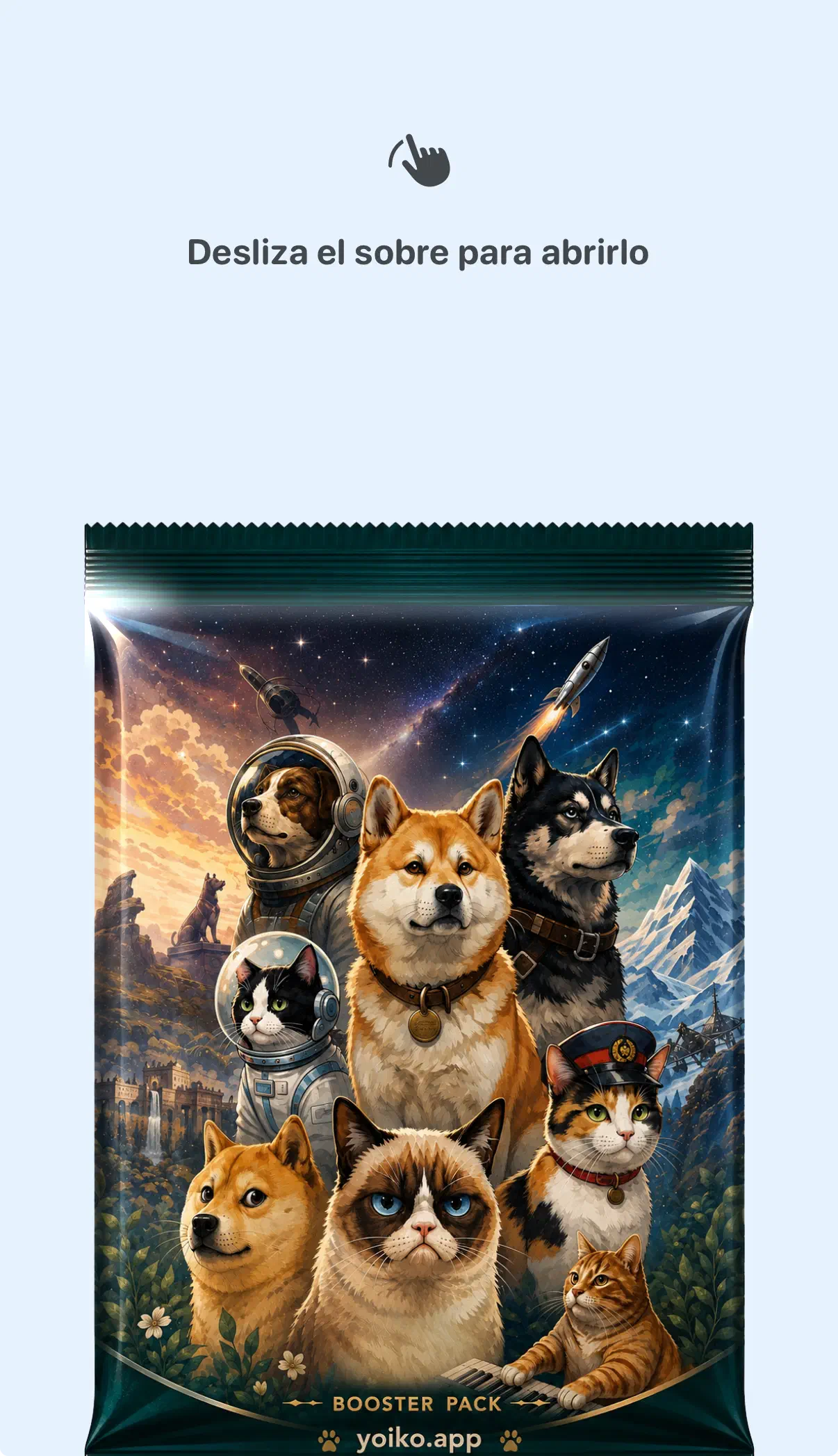 Sobre de recompensas de la app de Yoiko