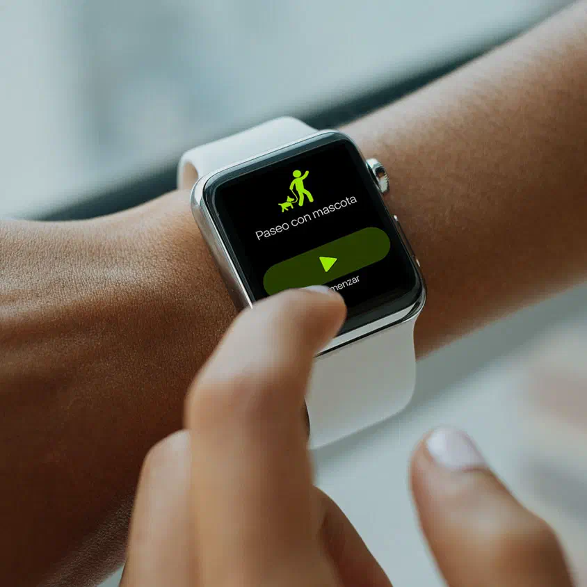 Apple watch con app de Yoiko